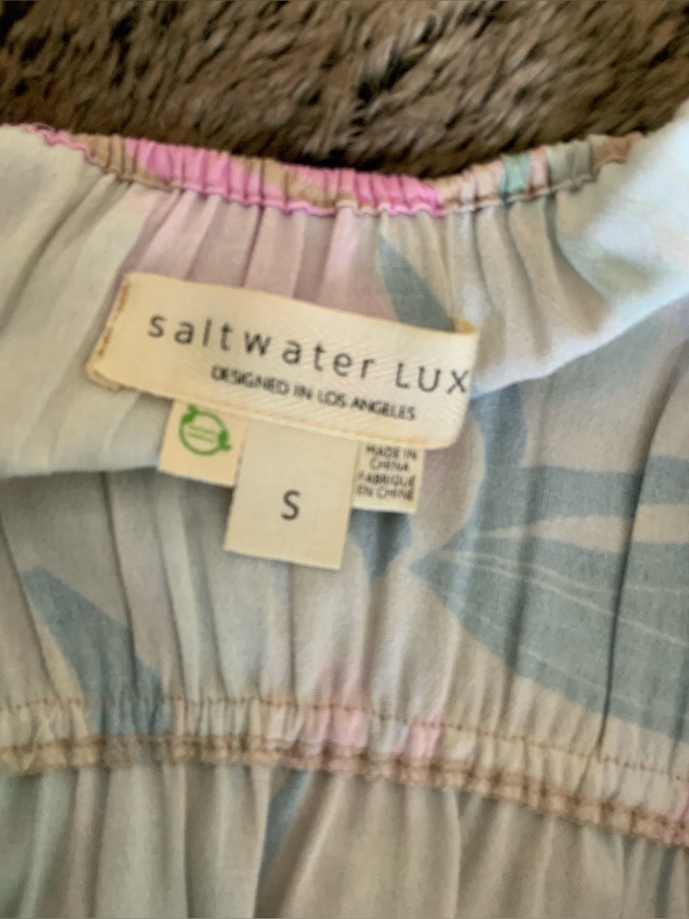 Saltwater Luxe Tie-Front Floral Midi Dress - Picture 6 of 7